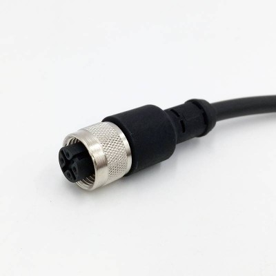 M8m12 M 24 M 32 M 16 Customized 3 4 Pin Pvc Pur Led Waterproof Sensor Cable Connector Type A 2m Screw Connector Aviator Cable